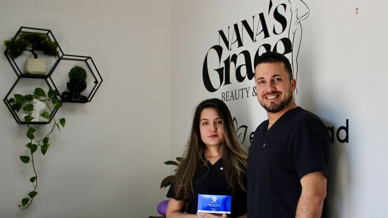 Nana and Alex at their Tampa studio